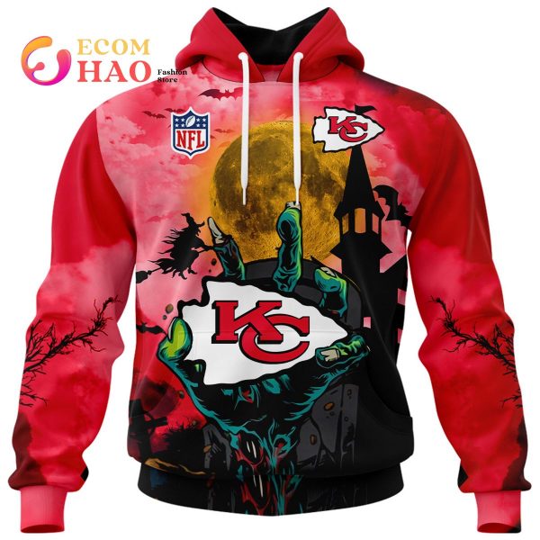 Chiefs NFL Halloween Jersey 3D Hoodie