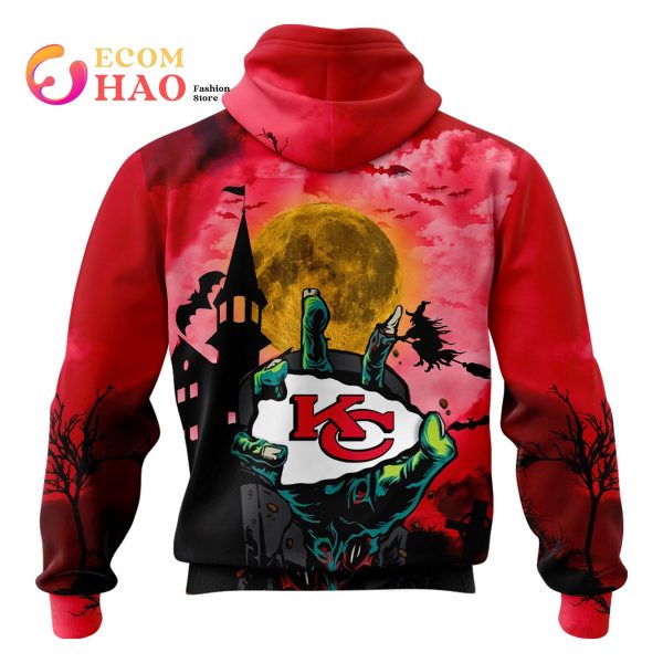 Chiefs NFL Halloween Jersey 3D Hoodie
