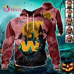 Commanders NFL Halloween Jersey 3D Hoodie
