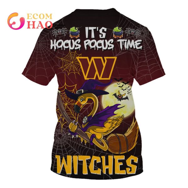 Commanders NFL Halloween Jersey Falmingo Witches Hocus Pocus 3D Hoodie