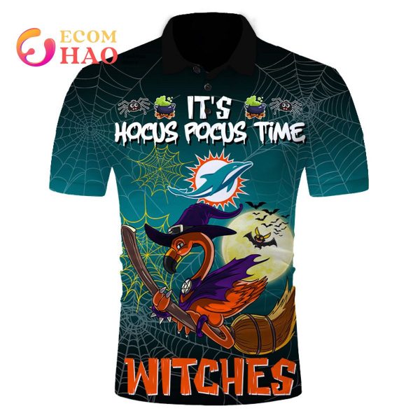 Dolphins NFL Halloween Jersey Falmingo Witches Hocus Pocus 3D Hoodie