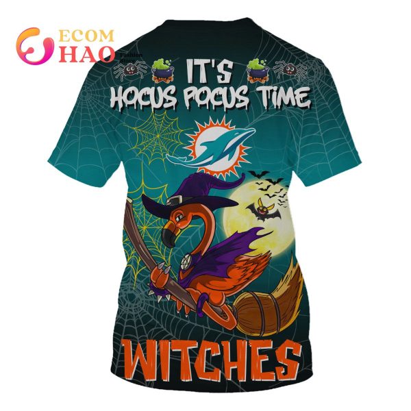 Dolphins NFL Halloween Jersey Falmingo Witches Hocus Pocus 3D Hoodie