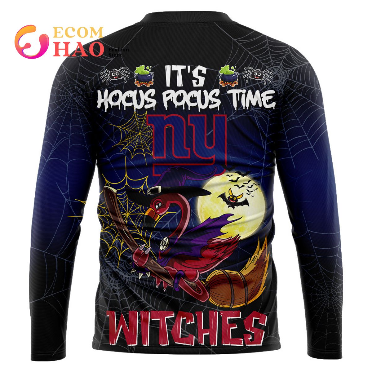 Giants NFL Halloween Jersey Falmingo Witches Hocus Pocus 3D Hoodie