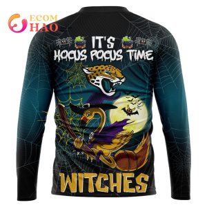 Jaguars NFL Halloween Jersey Falmingo Witches Hocus Pocus 3D Hoodie