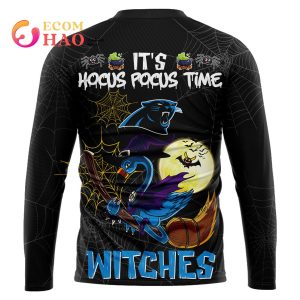 Panthers NFL Halloween Jersey Falmingo Witches Hocus Pocus 3D Hoodie