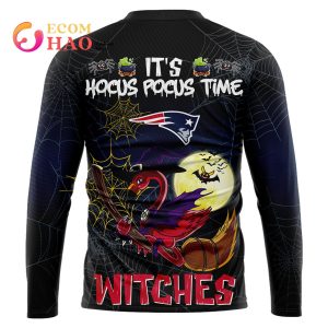 Patriots NFL Halloween Jersey Falmingo Witches Hocus Pocus 3D Hoodie