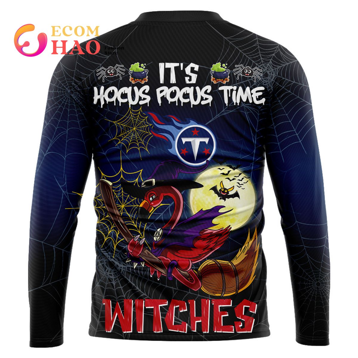 Titans NFL Halloween Jersey Falmingo Witches Hocus Pocus 3D Hoodie