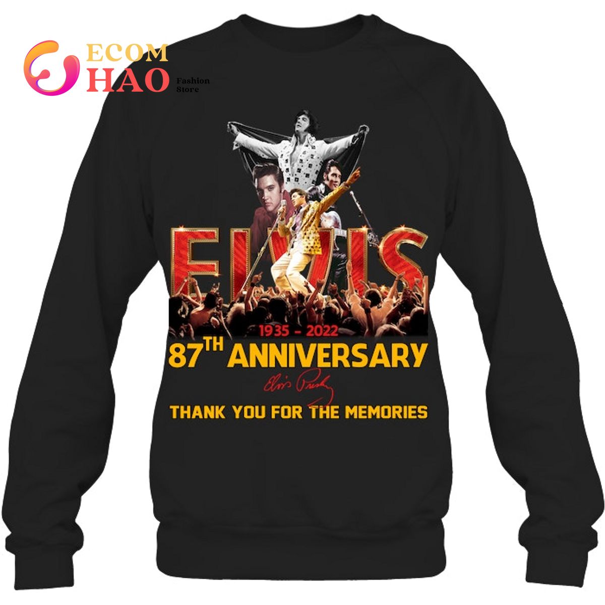 1935 - 2022 87th Anniversary Elvis Presley Thank You For The Memories T-Shirt
