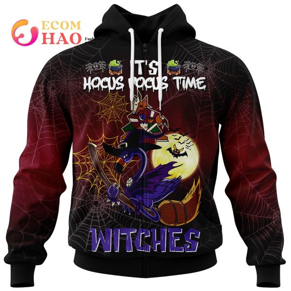 Arizona Coyotes Halloween Jersey Flamingo Witches Hocus Pocus 3D Hoodie