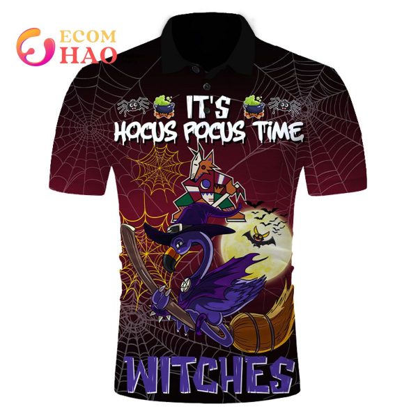 Arizona Coyotes Halloween Jersey Flamingo Witches Hocus Pocus 3D Hoodie