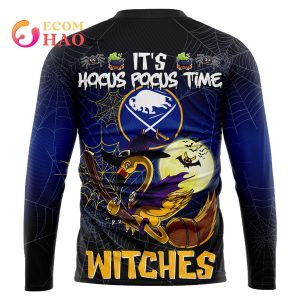 Buffalo Sabres Halloween Jersey Flamingo Witches Hocus Pocus 3D Hoodie