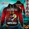 Carolina Hurricanes Halloween Jersey Flamingo Witches Hocus Pocus 3D Hoodie