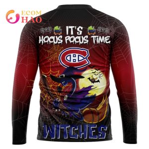 Montreal Canadiens Halloween Jersey Flamingo Witches Hocus Pocus 3D Hoodie