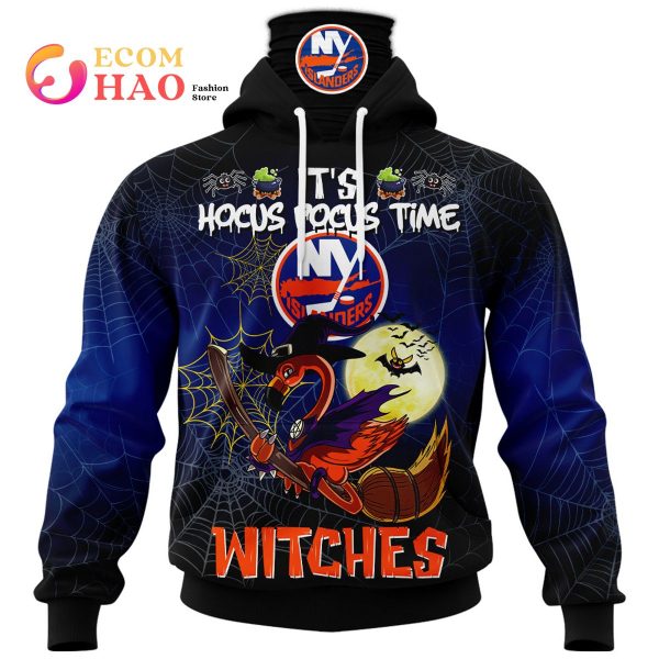 NY Islanders Halloween Jersey Flamingo Witches Hocus Pocus 3D Hoodie