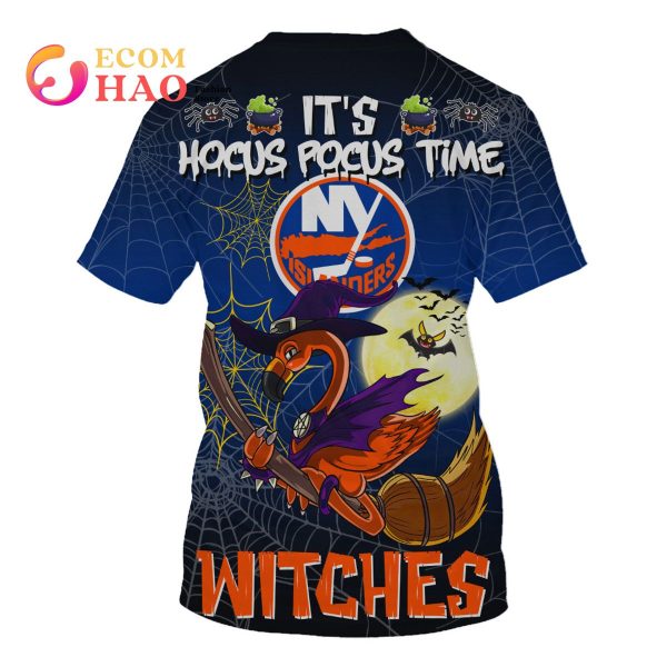 NY Islanders Halloween Jersey Flamingo Witches Hocus Pocus 3D Hoodie