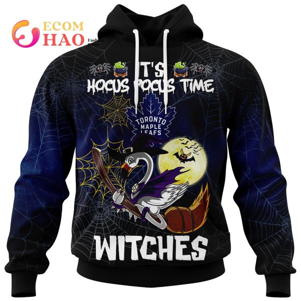 Toronto Maple Leafs Halloween Jersey Flamingo Witches Hocus Pocus 3D Hoodie