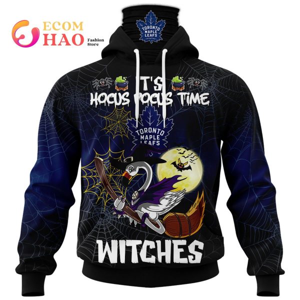 Toronto Maple Leafs Halloween Jersey Flamingo Witches Hocus Pocus 3D Hoodie