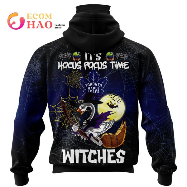 Toronto Maple Leafs Halloween Jersey Flamingo Witches Hocus Pocus 3D Hoodie
