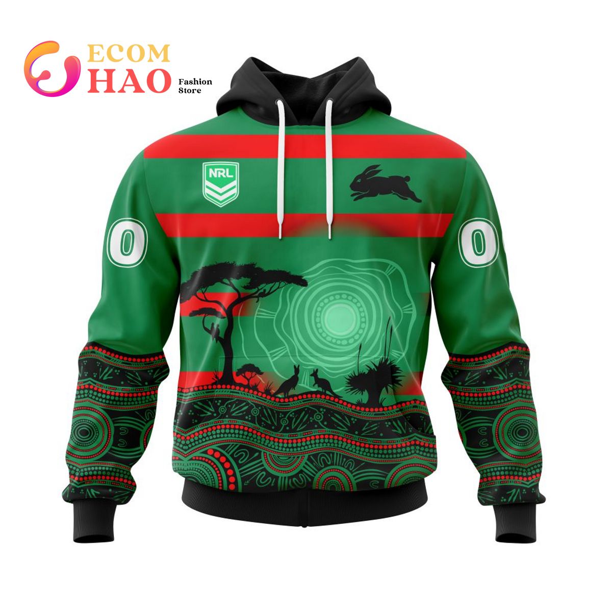 NRL South Sydney Rabbitohs Specialized Jersey With Beautiful Australia Nature 3D Hoodie