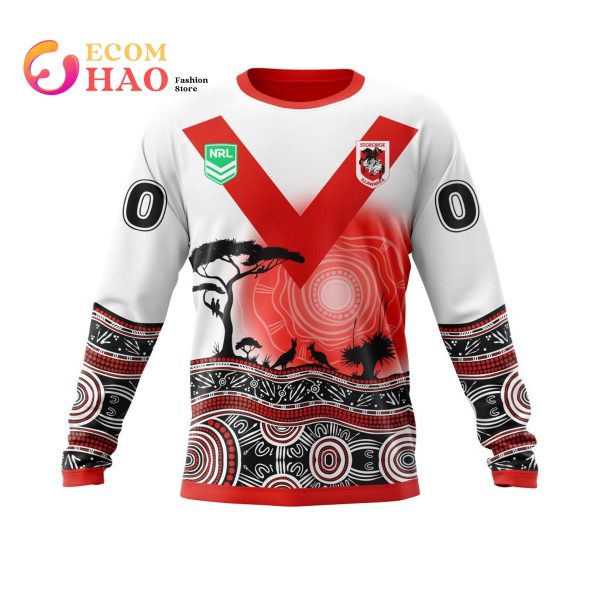 NRL St. George Illawarra Dragons Specialized Jersey With Beautiful Australia Nature 3D Hoodie