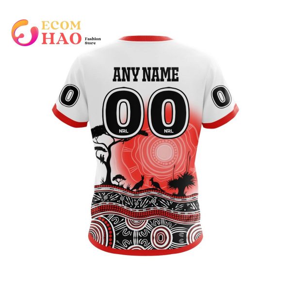 NRL St. George Illawarra Dragons Specialized Jersey With Beautiful Australia Nature 3D Hoodie