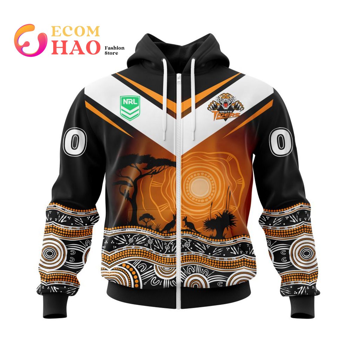 NRL Wests Tigers Specialized Jersey With Beautiful Australia Nature 3D Hoodie