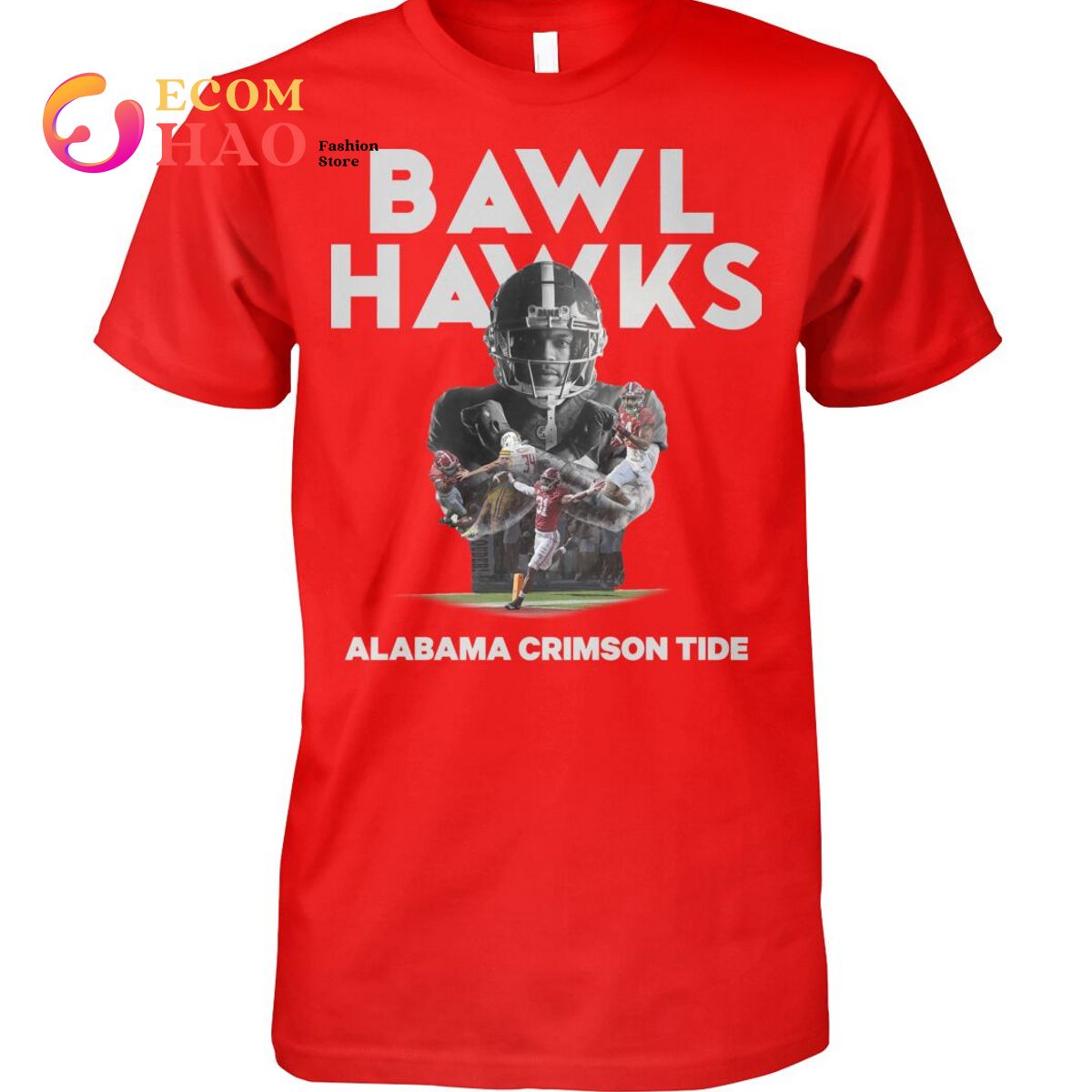 Bawl Hawks Alabama Crimson Tide T-Shirt