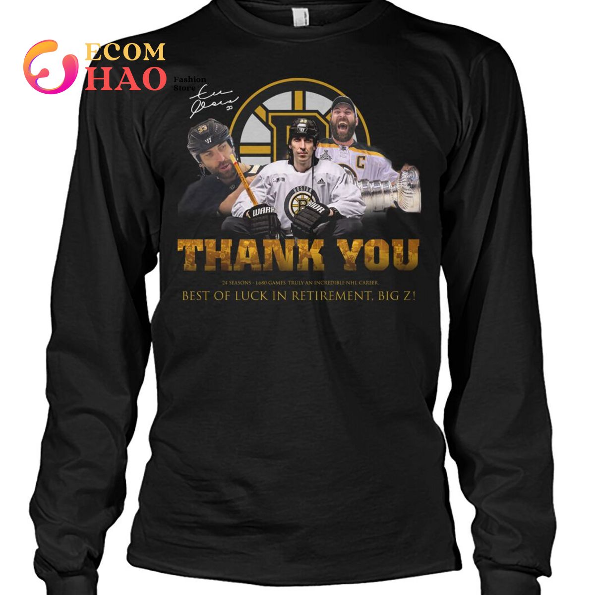 Zdeno Chara Thank You Best Of Luck In Retirement Big Z T-Shirt