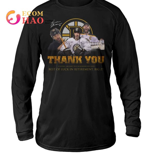 Zdeno Chara Thank You Best Of Luck In Retirement Big Z T-Shirt