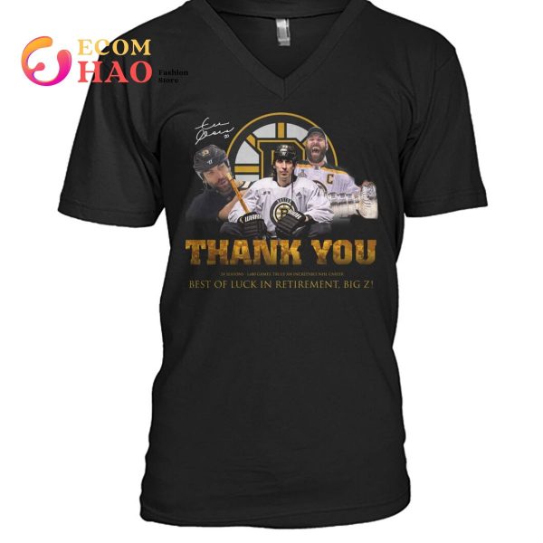 Zdeno Chara Thank You Best Of Luck In Retirement Big Z T-Shirt