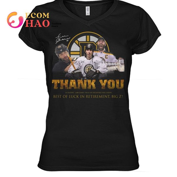 Zdeno Chara Thank You Best Of Luck In Retirement Big Z T-Shirt