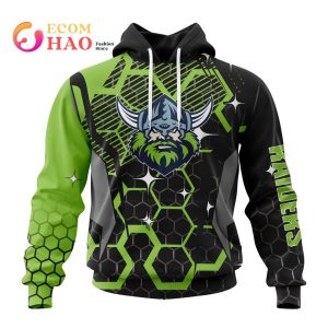 Best NRL Canberra Raiders New Specialized Design With MotoCross Syle All Over Print Hoodie