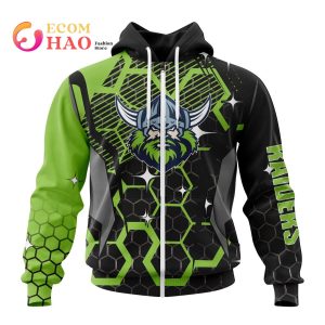 Best NRL Canberra Raiders New Specialized Design With MotoCross Syle All Over Print Hoodie