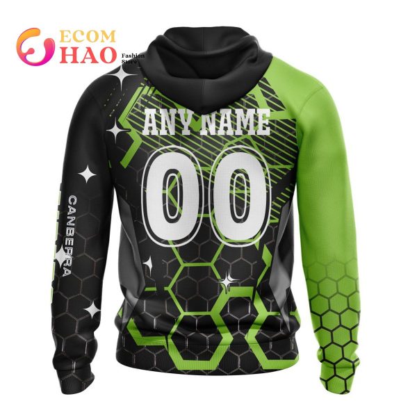 Best NRL Canberra Raiders New Specialized Design With MotoCross Syle All Over Print Hoodie