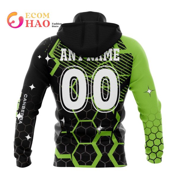 Best NRL Canberra Raiders New Specialized Design With MotoCross Syle All Over Print Hoodie