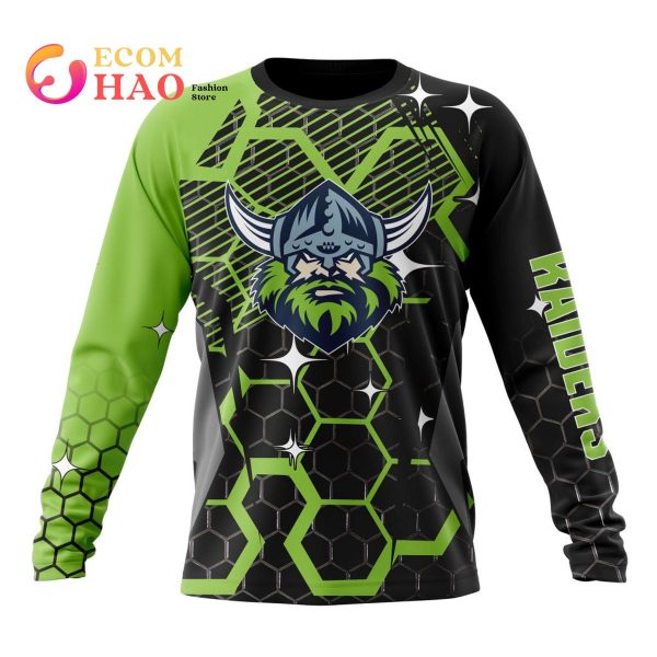 Best NRL Canberra Raiders New Specialized Design With MotoCross Syle All Over Print Hoodie