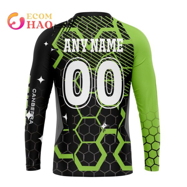Best NRL Canberra Raiders New Specialized Design With MotoCross Syle All Over Print Hoodie