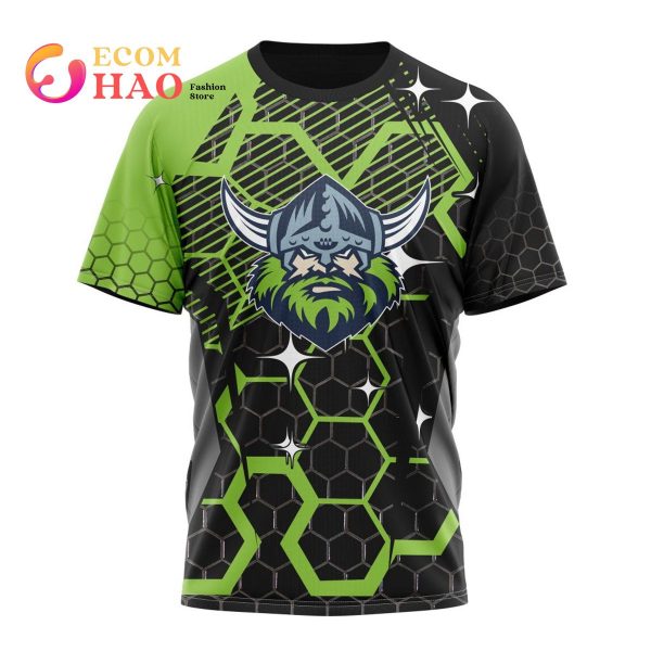 Best NRL Canberra Raiders New Specialized Design With MotoCross Syle All Over Print Hoodie