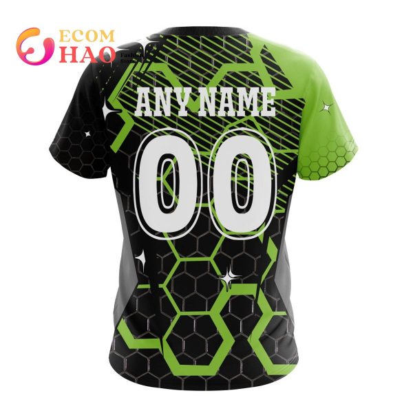 Best NRL Canberra Raiders New Specialized Design With MotoCross Syle All Over Print Hoodie