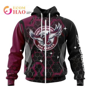 Best NRL Manly Warringah Sea Eagles New Specialized Design With MotoCross Syle All Over Print Hoodie