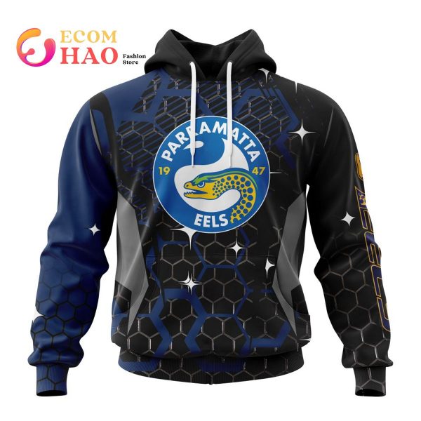 Best NRL Parramatta Eels New Specialized Design With MotoCross Syle All Over Print Hoodie