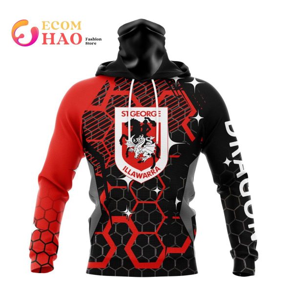 Best NRL St. George Illawarra Dragons New Specialized Design With MotoCross Syle All Over Print Hoodie