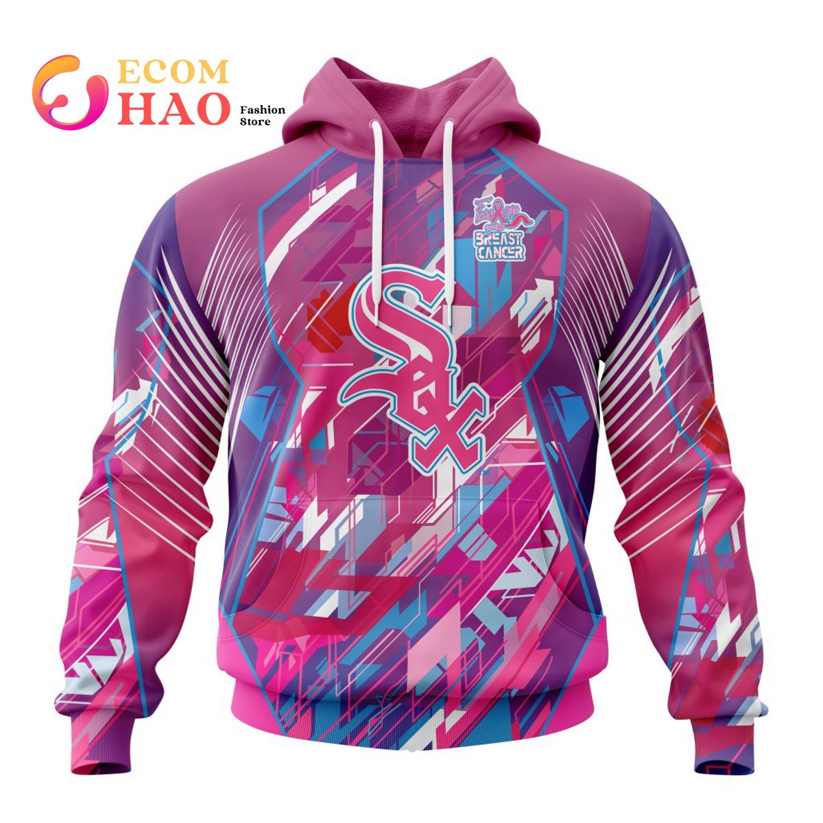 MLB Chicago White Sox Specialized Design I Pink I Can! Fearless Again Breast Cancer 3D Hoodie