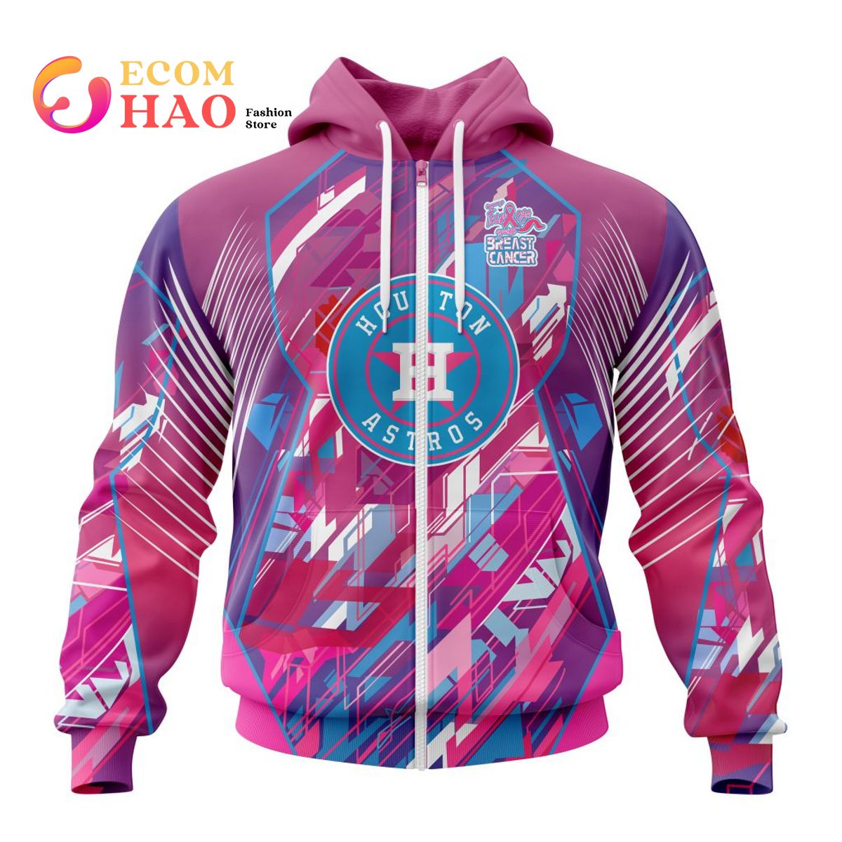 MLB Houston Astros Mix Grateful Dead Specialized Design I Pink I Can! Fearless Again Breast Cancer 3D Hoodie