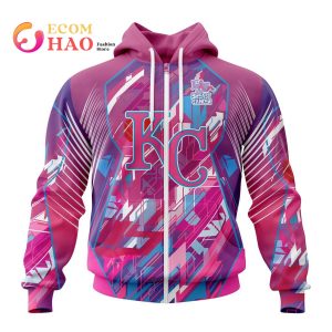 MLB Kansas City Royals Specialized Design I Pink I Can! Fearless Again Breast Cancer 3D Hoodie
