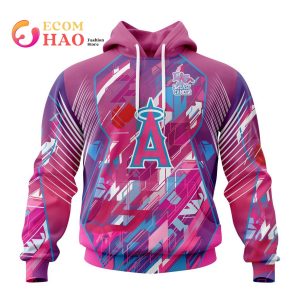 MLB Los Angeles Angels Of Anaheim Specialized Design I Pink I Can! Fearless Again Breast Cancer 3D Hoodie