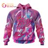 MLB Milwaukee Brewers Mix Grateful Dead Specialized Design I Pink I Can! Fearless Again Breast Cancer 3D Hoodie