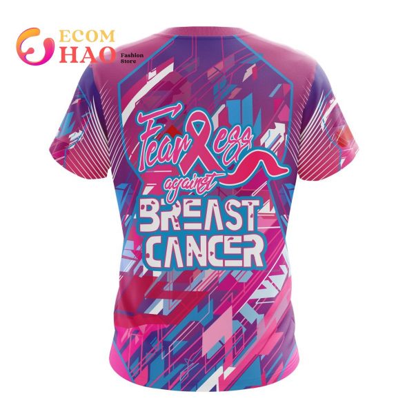 MLB Milwaukee Brewers Mix Grateful Dead Specialized Design I Pink I Can! Fearless Again Breast Cancer 3D Hoodie
