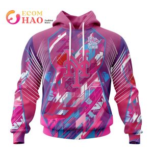 MLB New York Mets Specialized Design I Pink I Can! Fearless Again Breast Cancer 3D Hoodie