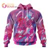 MLB Philadelphia Phillies Specialized Design I Pink I Can! Fearless Again Breast Cancer 3D Hoodie